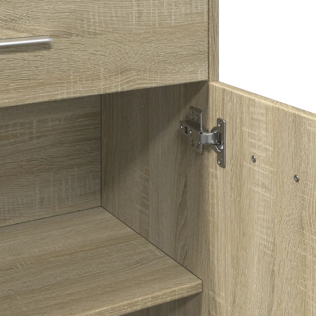 vidaXL Armario de baño madera contrachapada roble Sonoma 60x33x80 cm