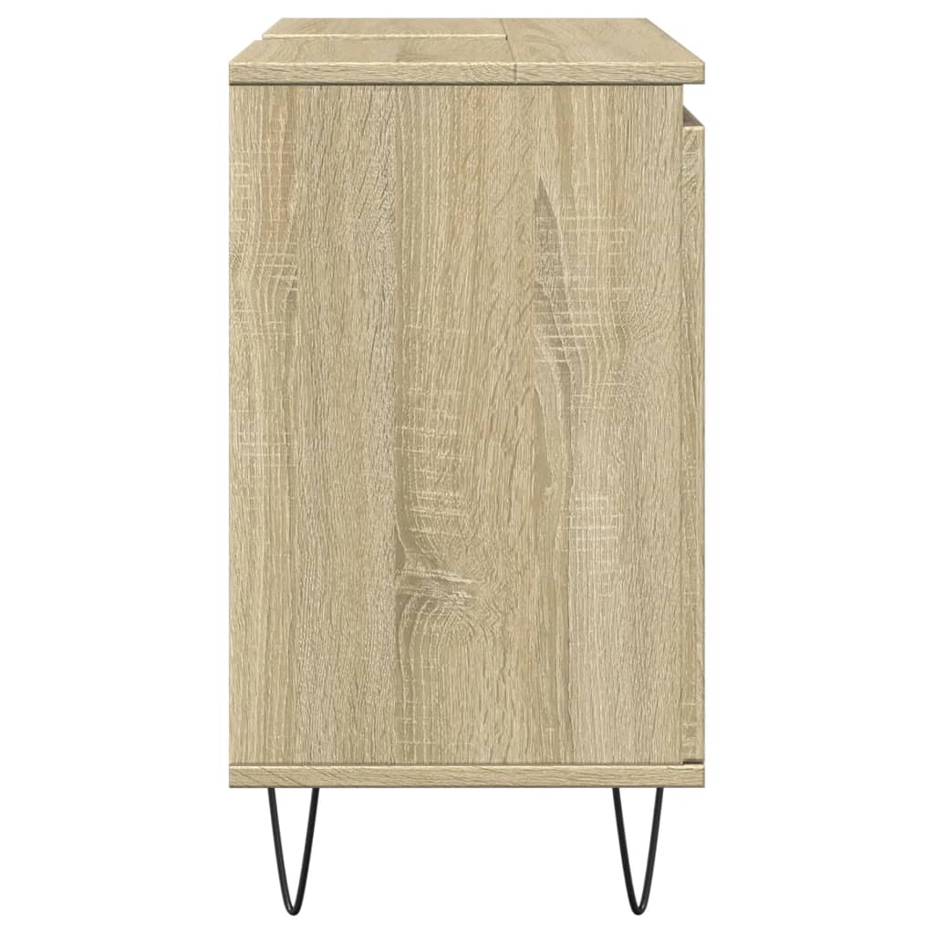 vidaXL Armario de baño madera de ingeniería roble Sonoma 58x33x60 cm