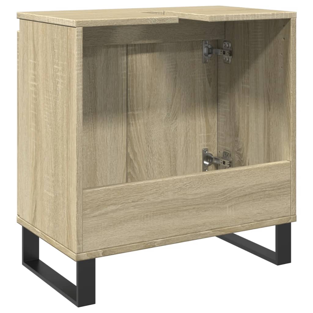 vidaXL Armario de baño madera de ingeniería roble Sonoma 58x33x60 cm