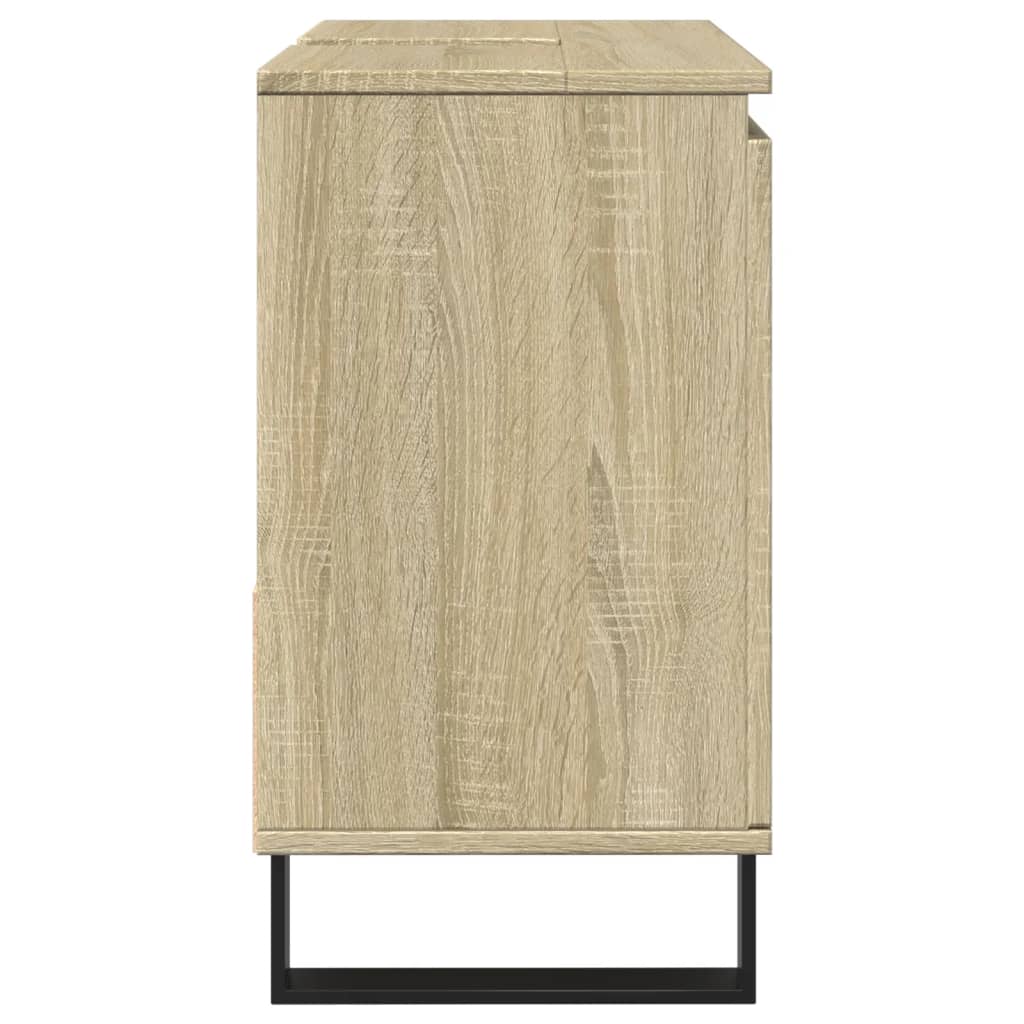 vidaXL Armario de baño madera contrachapada roble Sonoma 65x33x60 cm