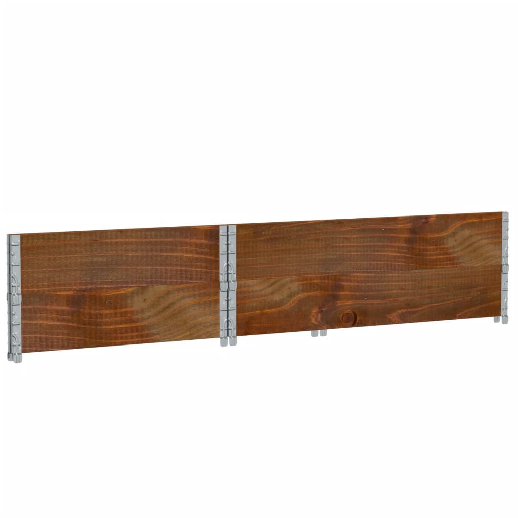 vidaXL Jardinera de madera maciza de pino marrón 120x80 cm