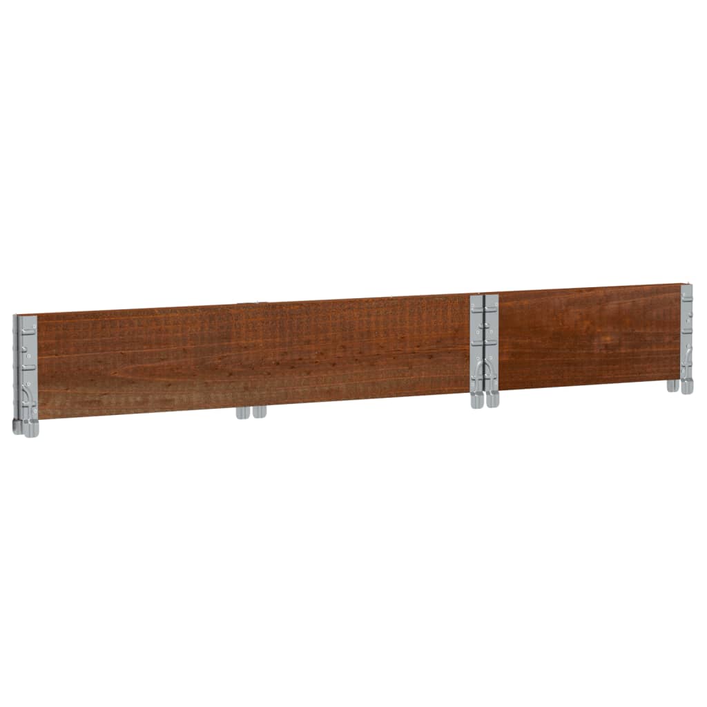 vidaXL Jardinera de madera maciza de pino marrón 100x50 cm