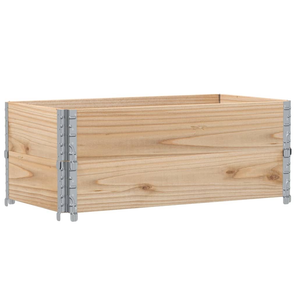 vidaXL Jardinera de madera maciza de pino 100x50 cm