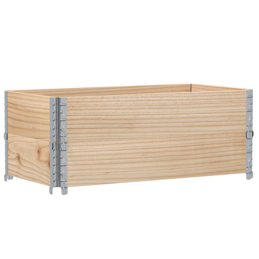 vidaXL Jardinera de madera maciza de pino 100x50 cm