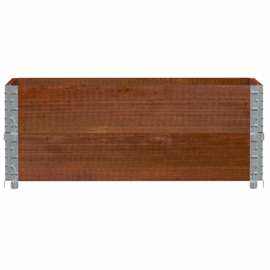 vidaXL Jardinera de madera maciza de pino marrón 100x50 cm