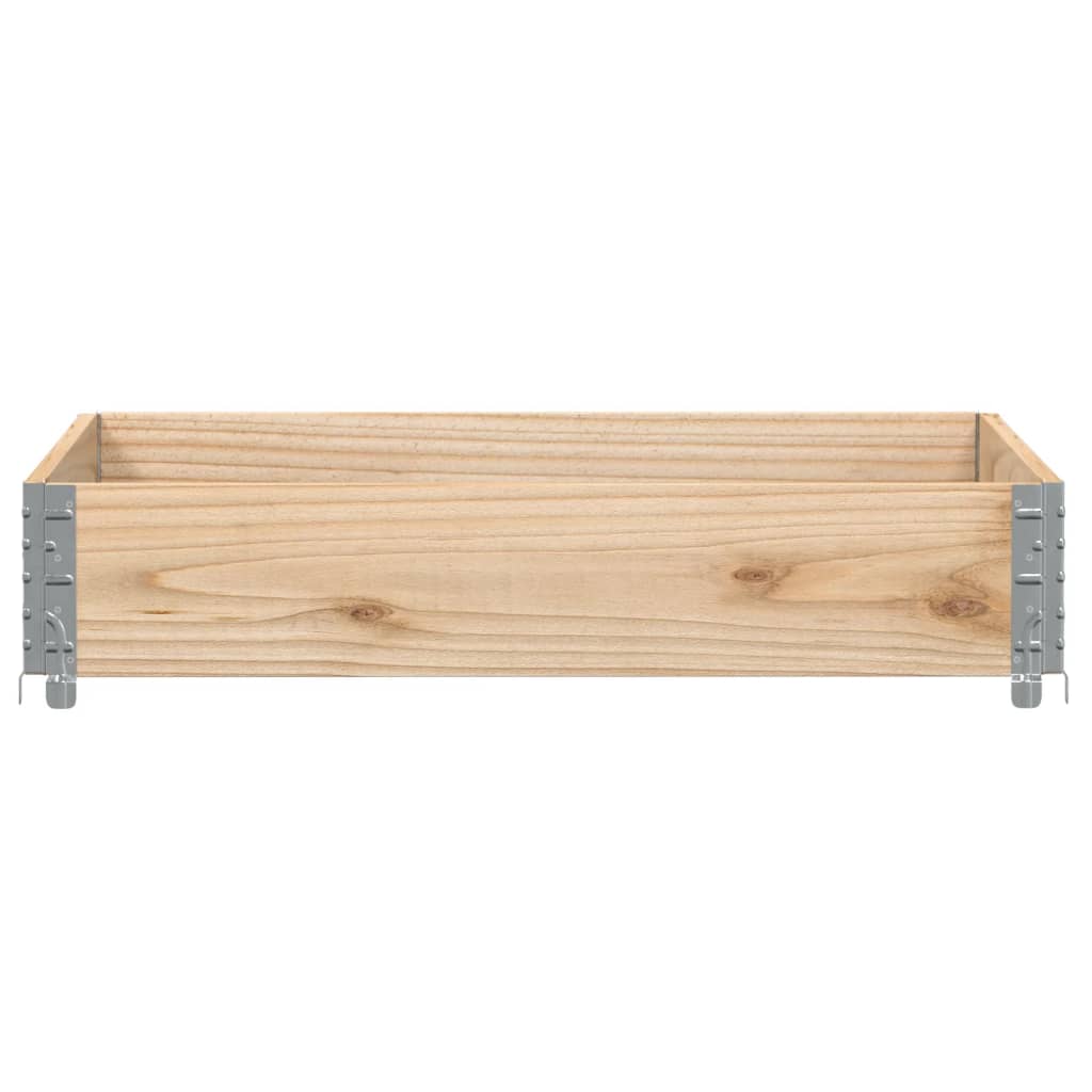 vidaXL Jardinera de madera maciza de pino 100x100 cm