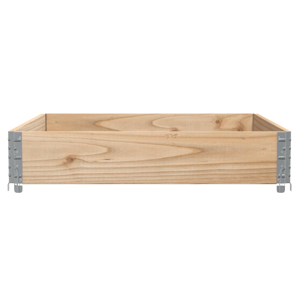 vidaXL Jardinera de madera maciza de pino 100x100 cm