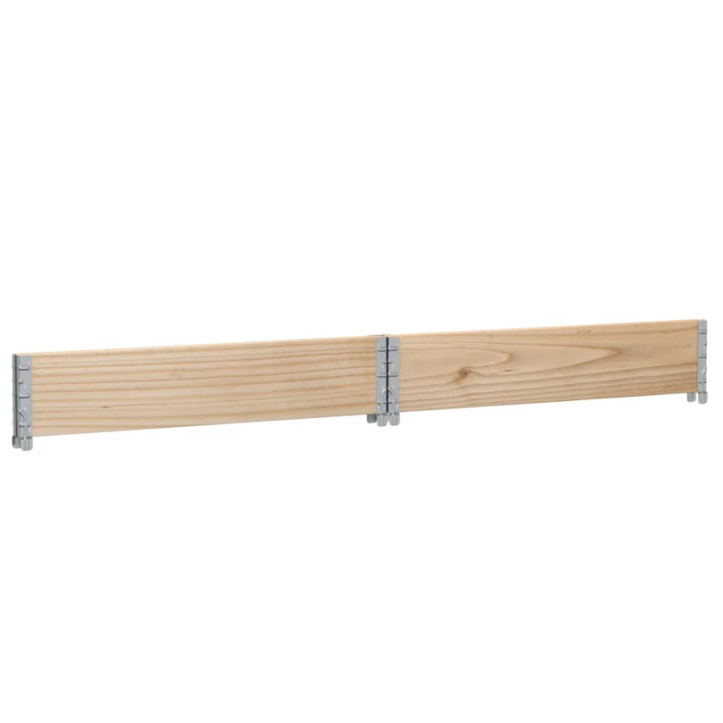 vidaXL Jardinera de madera maciza de pino 100x100 cm