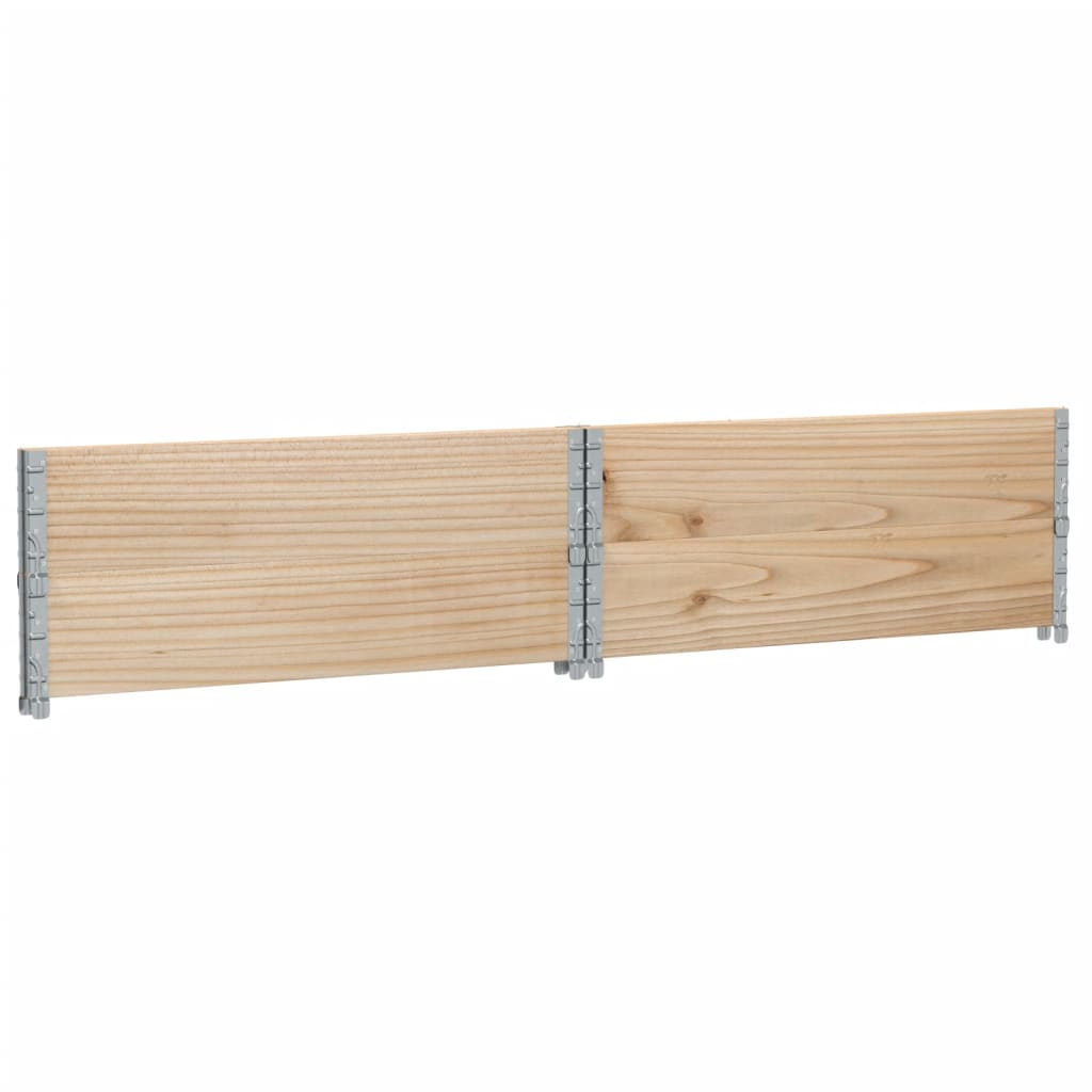 vidaXL Jardinera de madera maciza de pino 100x100 cm