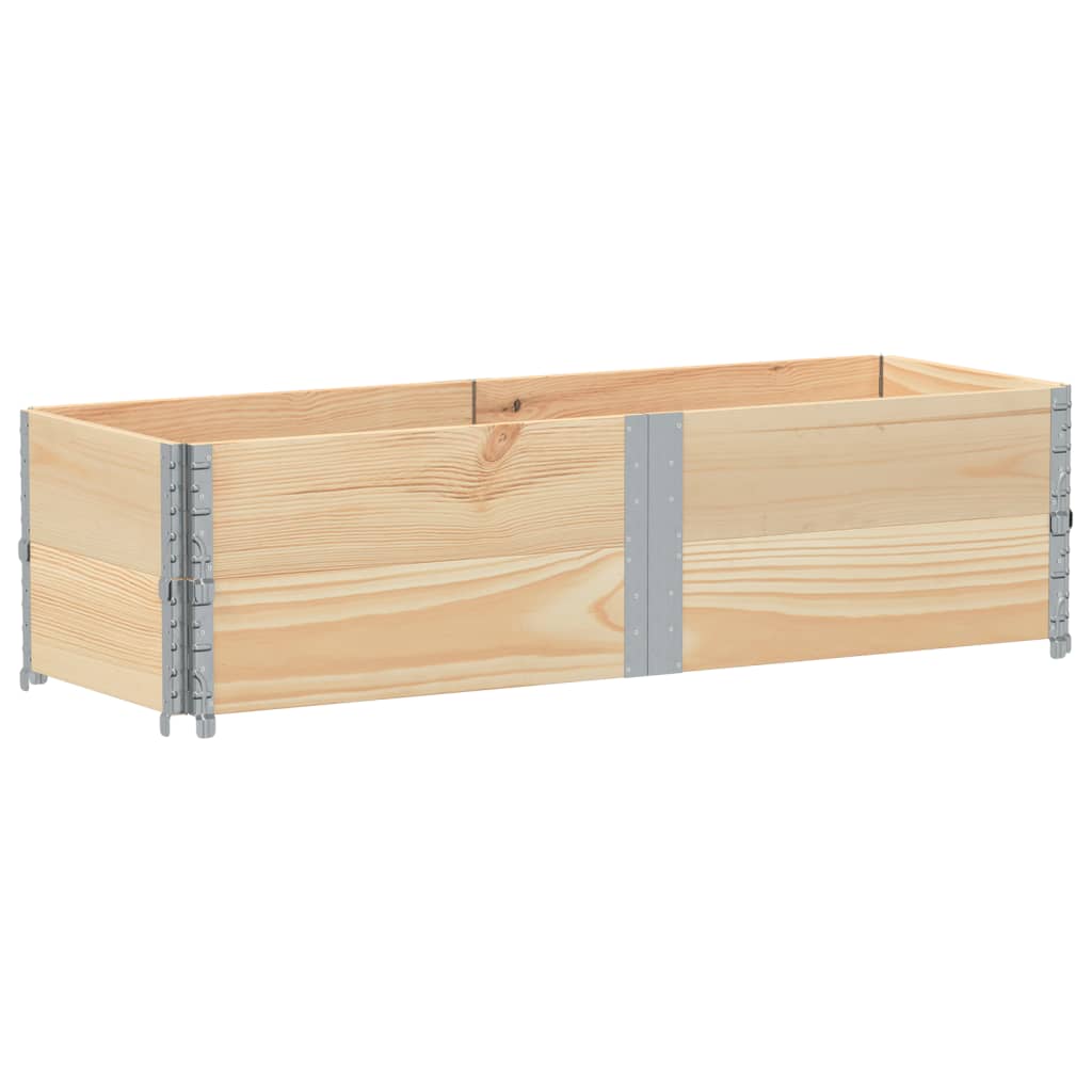 vidaXL Jardinera de madera maciza de pino 150x50 cm