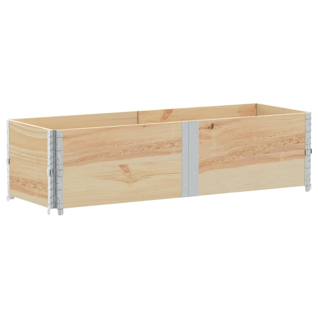 vidaXL Jardinera de madera maciza de pino 150x50 cm