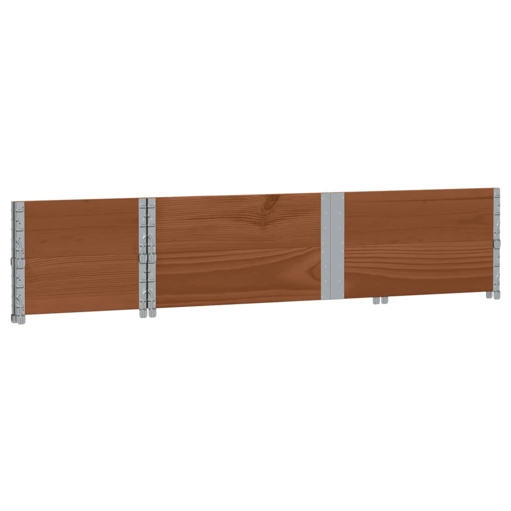 vidaXL Jardinera de madera maciza de pino marrón 150x50 cm