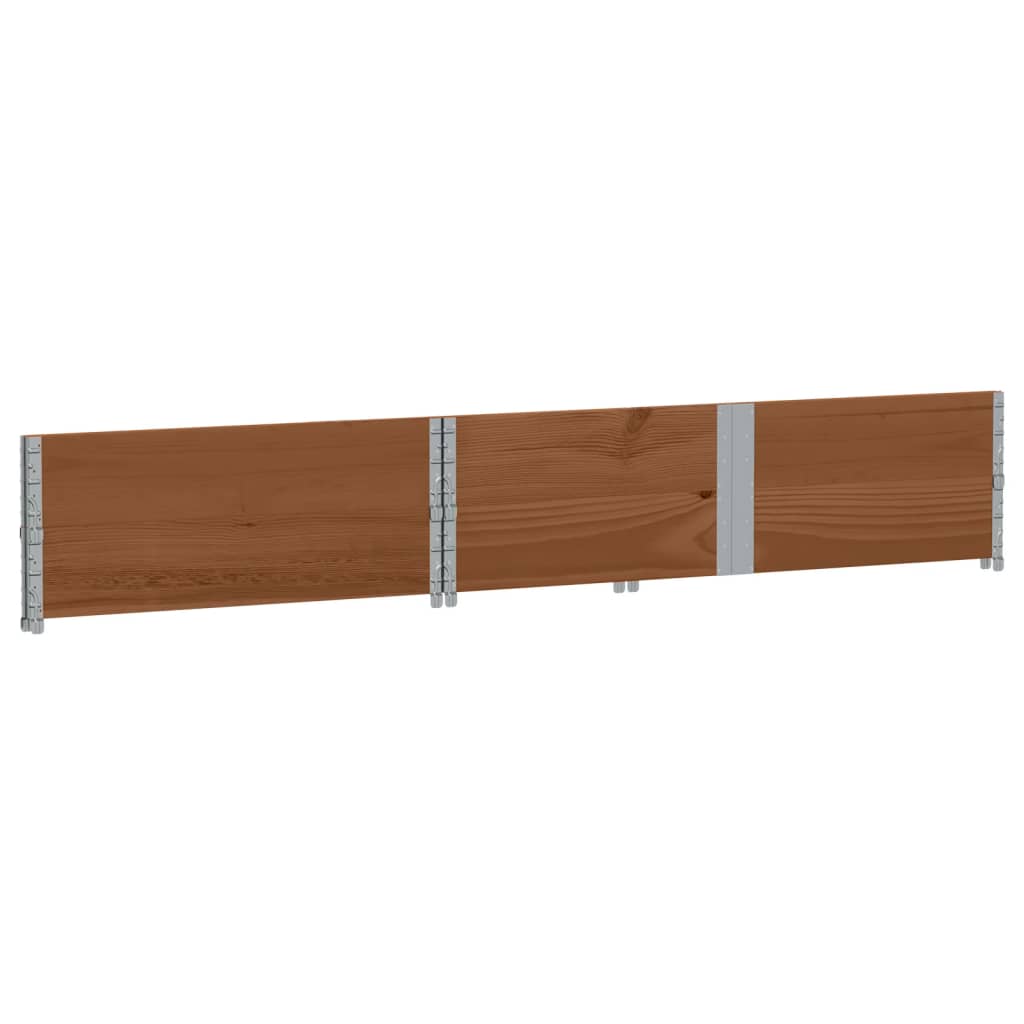 vidaXL Jardinera de madera maciza de pino marrón 150x100 cm