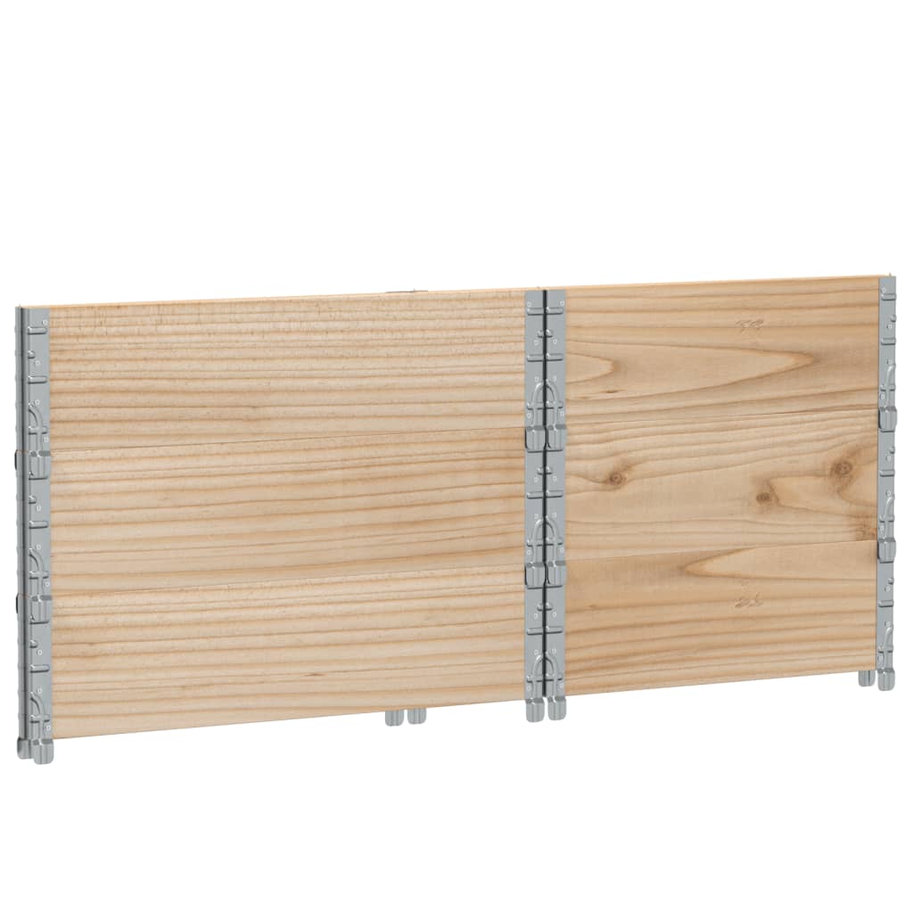 vidaXL Jardinera de madera maciza de pino 80x60 cm