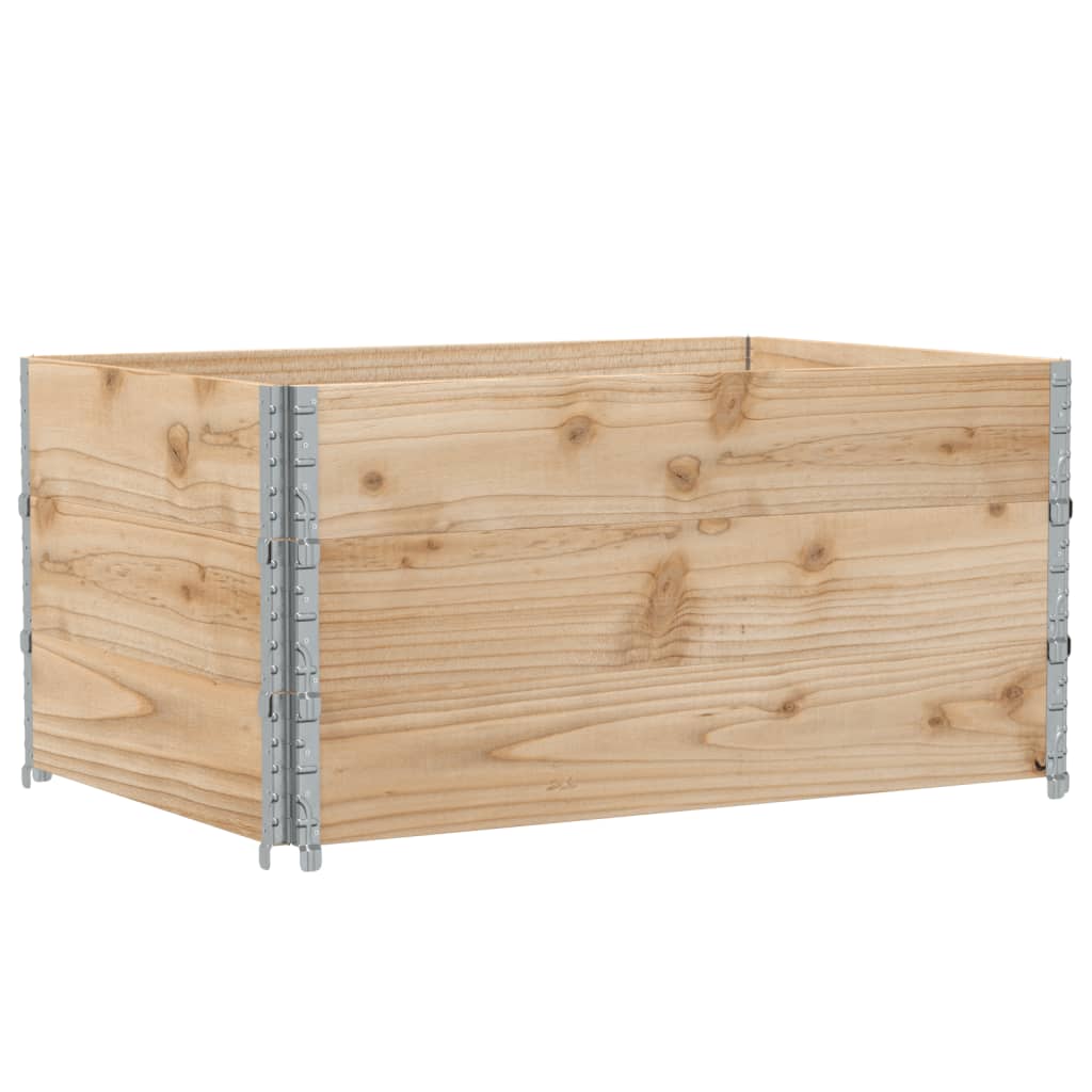 vidaXL Jardinera de madera maciza de pino 120x80 cm