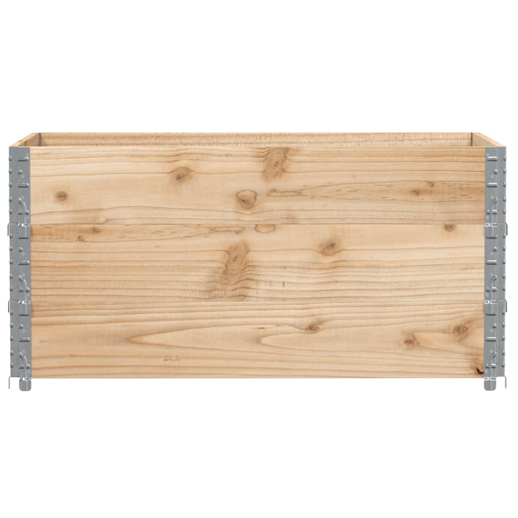 vidaXL Jardinera de madera maciza de pino 120x80 cm