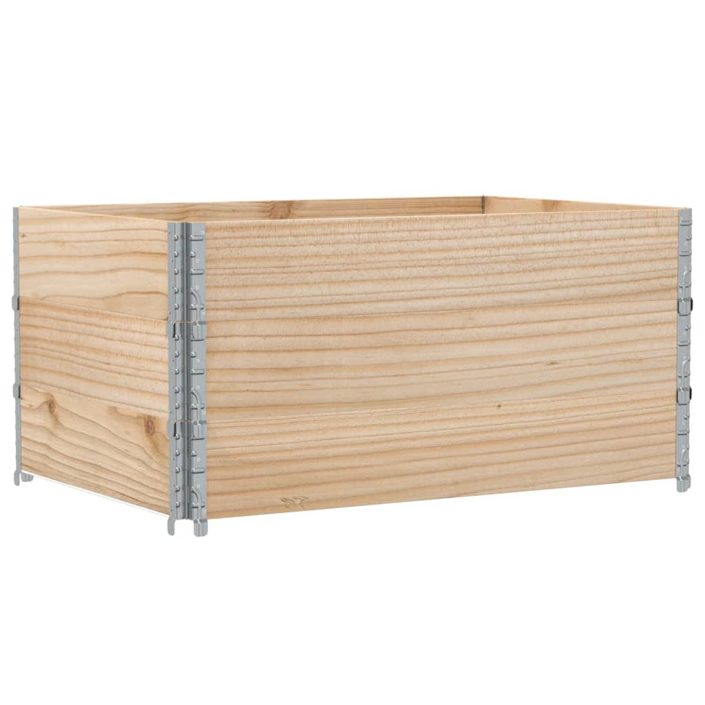 vidaXL Jardinera de madera maciza de pino 120x80 cm