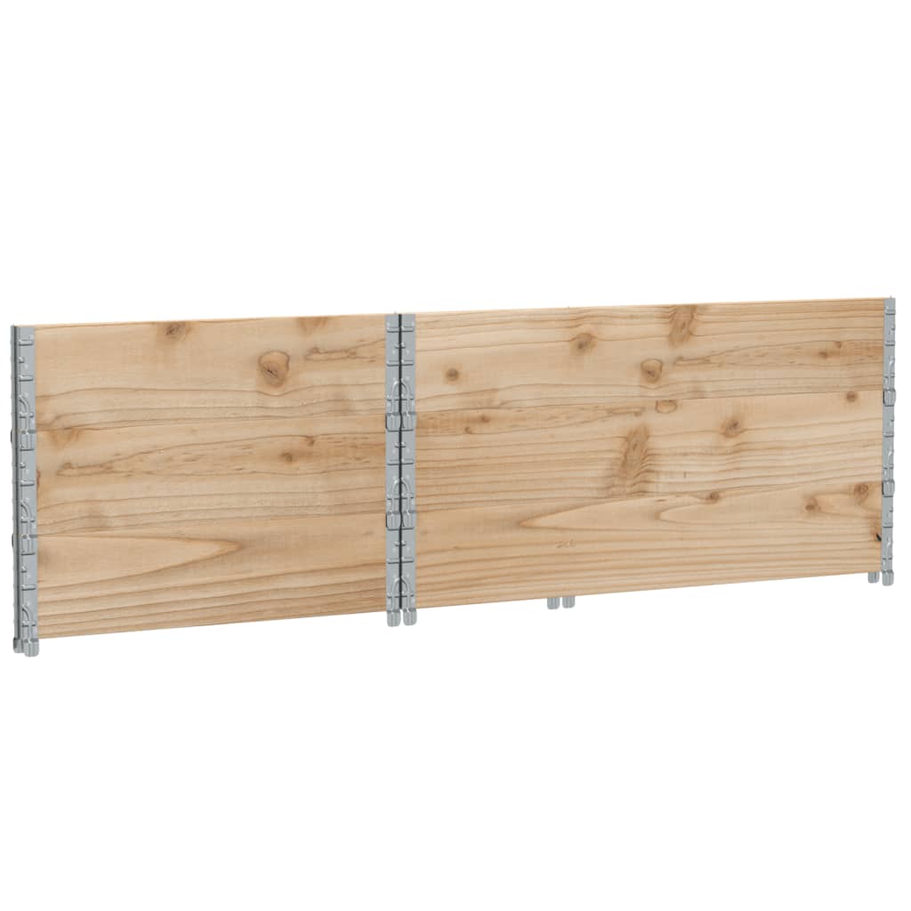 vidaXL Jardinera de madera maciza de pino 120x80 cm