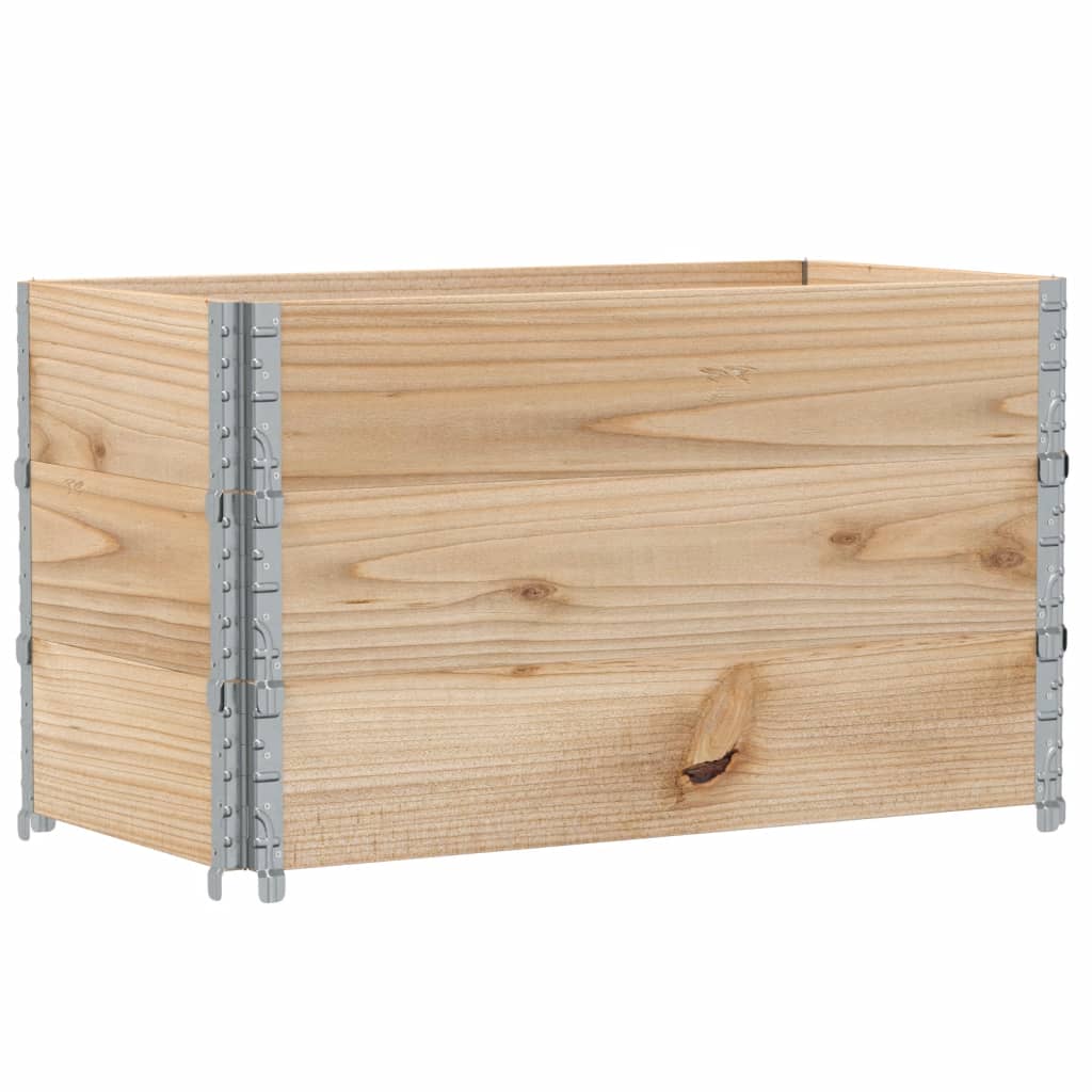 vidaXL Jardinera de madera maciza de pino 100x50 cm