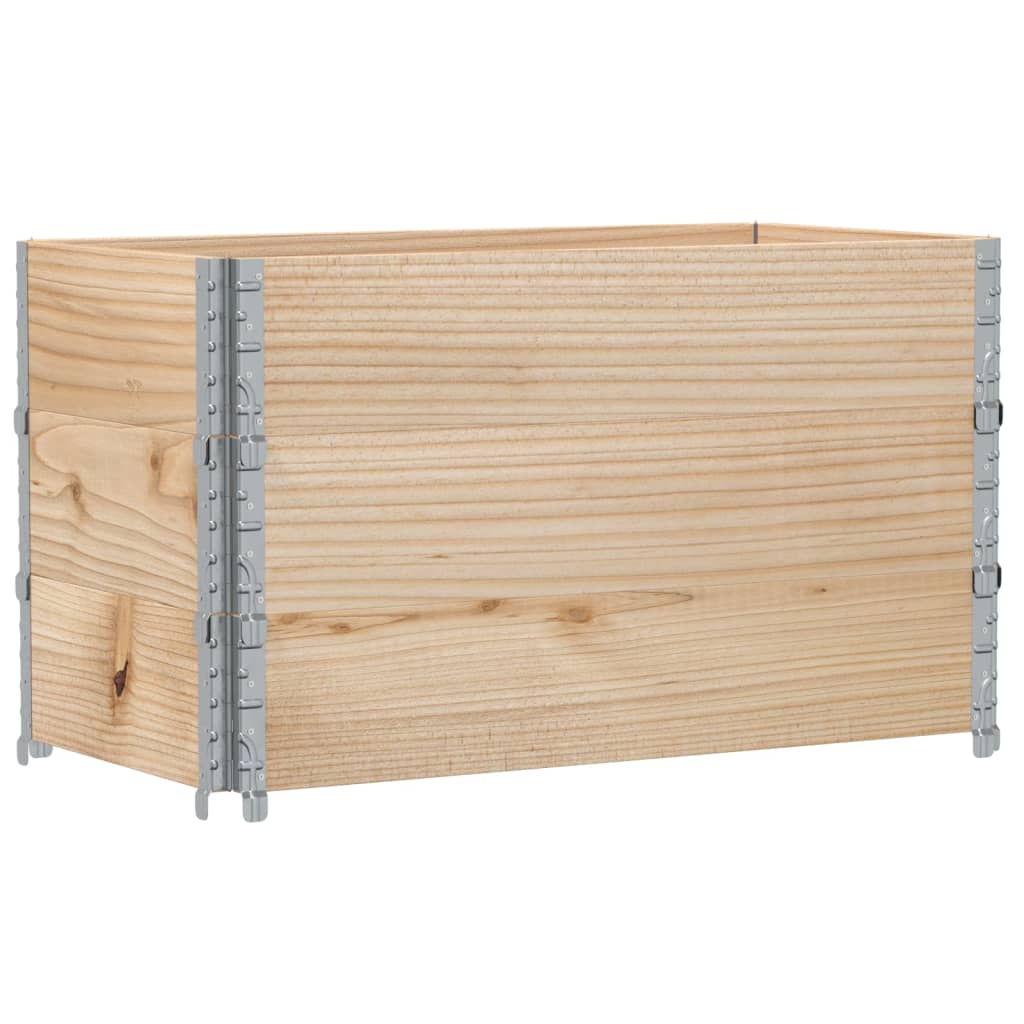 vidaXL Jardinera de madera maciza de pino 100x50 cm