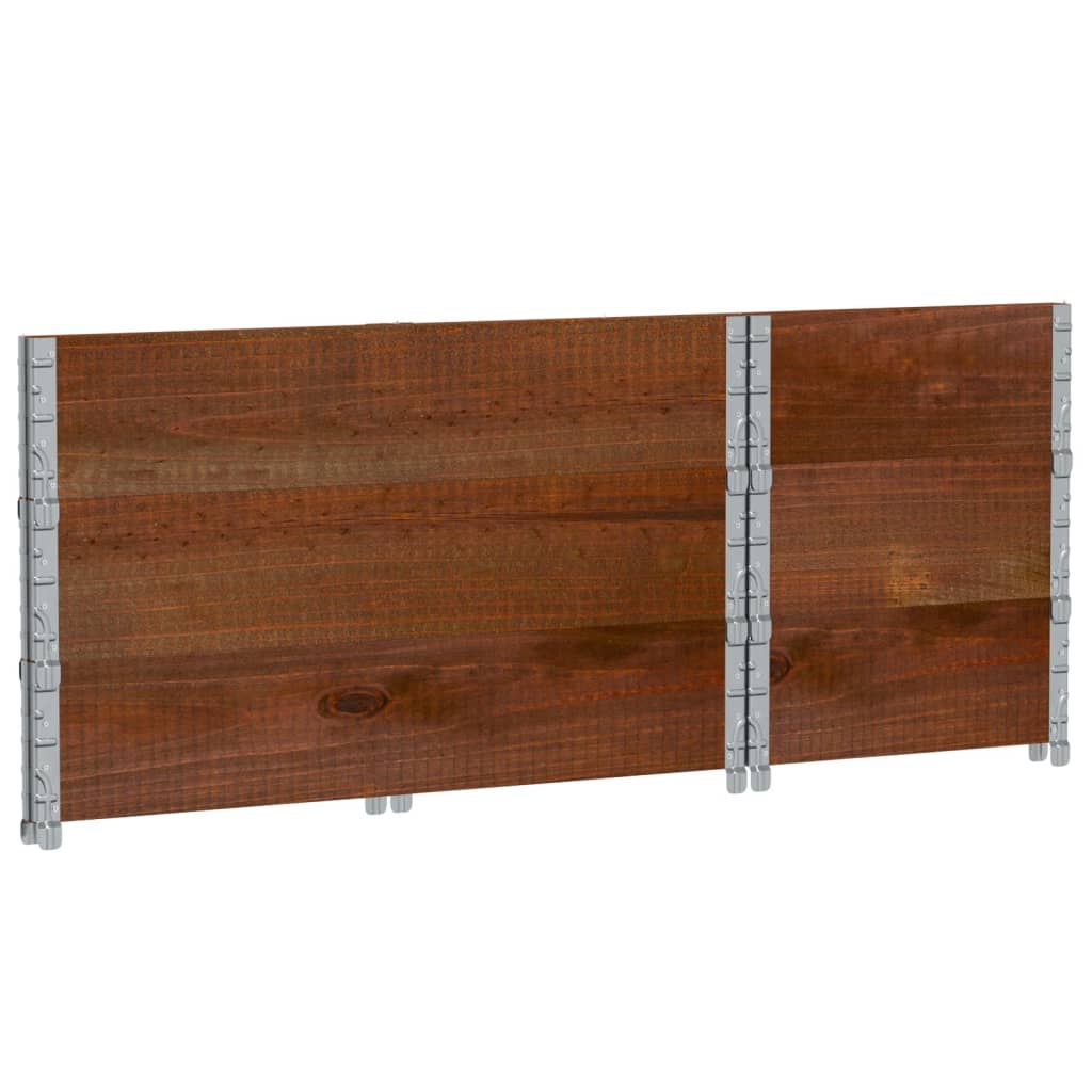 vidaXL Jardinera de madera maciza de pino marrón 100x50 cm