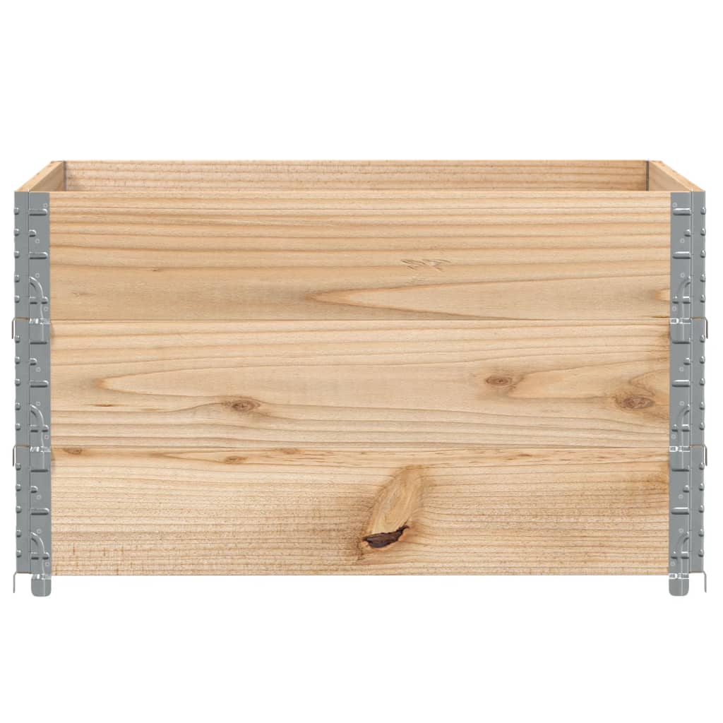 vidaXL Jardinera de madera maciza de pino 100x100 cm