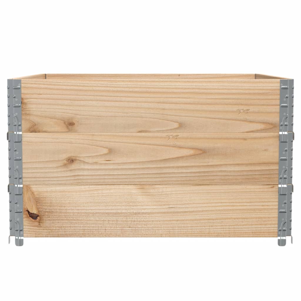 vidaXL Jardinera de madera maciza de pino 100x100 cm