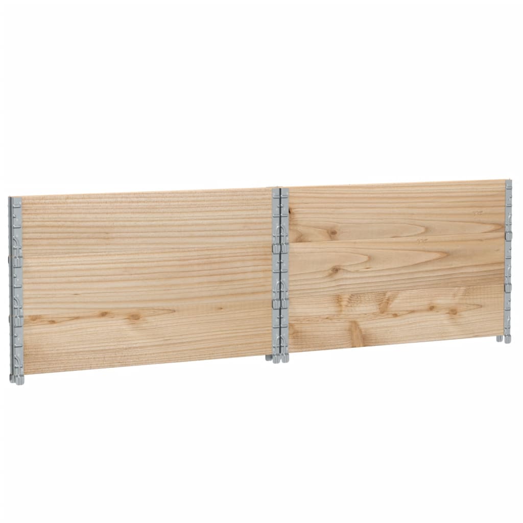 vidaXL Jardinera de madera maciza de pino 100x100 cm