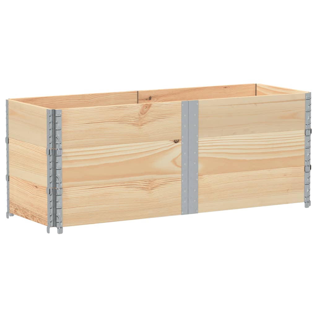 vidaXL Jardinera de madera maciza de pino 150x50 cm