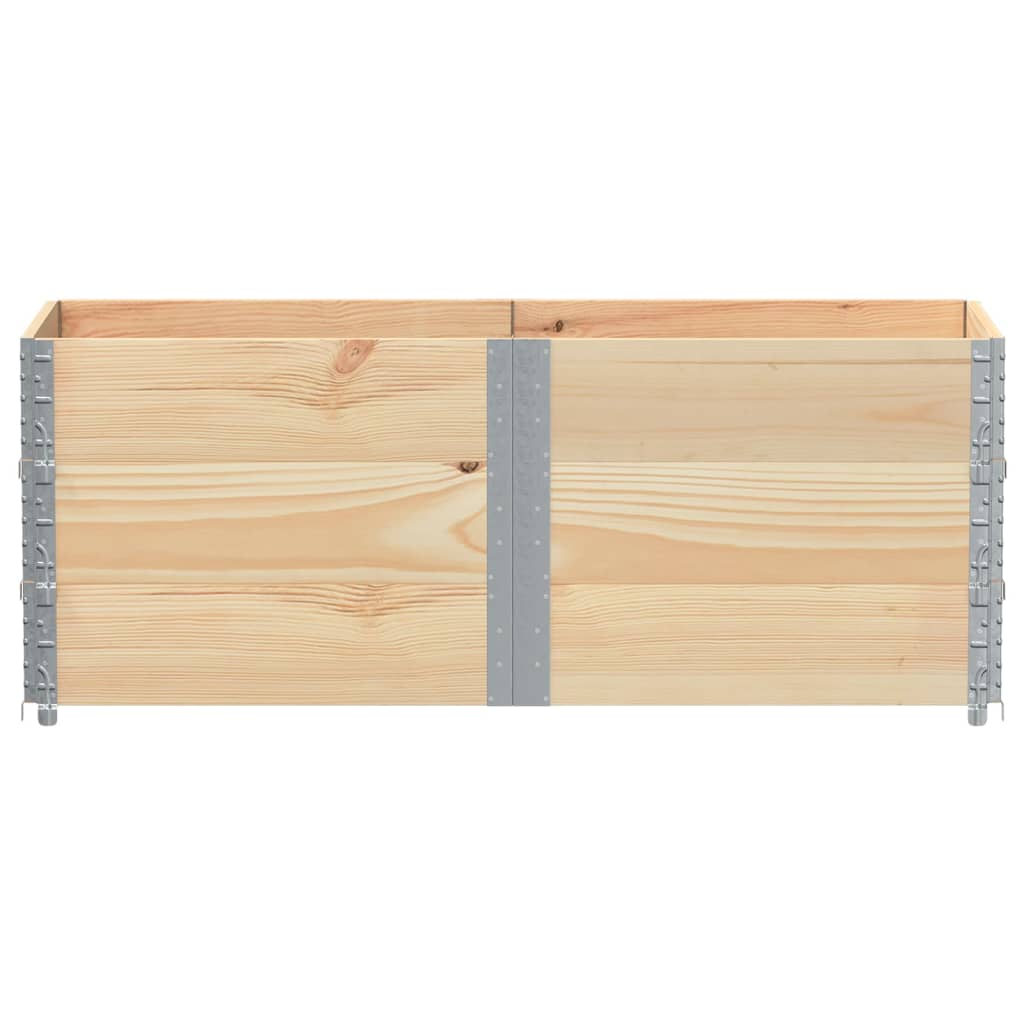 vidaXL Jardinera de madera maciza de pino 150x50 cm