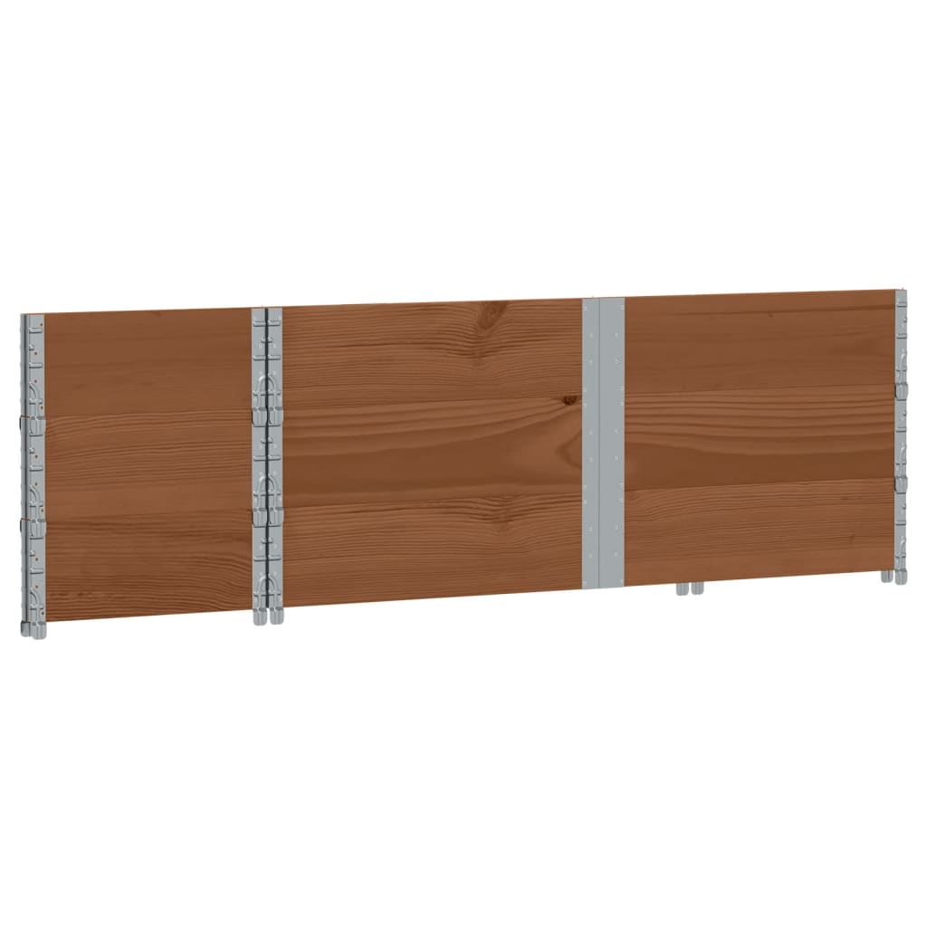 vidaXL Jardinera de madera maciza de pino marrón 150x50 cm