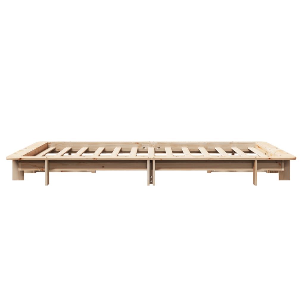 vidaXL Estructura de cama sin colchón madera de pino blanca 140x200 cm