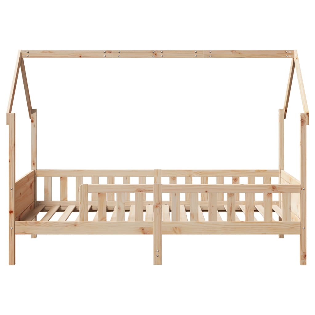 vidaXL Cama con forma de casa para niños madera maciza pino 90x200 cm