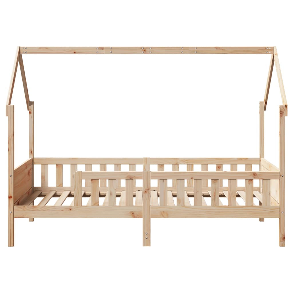 vidaXL Cama con forma de casa de niños madera maciza de pino 80x200 cm