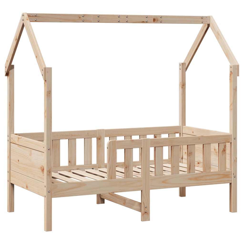 vidaXL Cama con forma de casa para niños madera maciza pino 80x160 cm