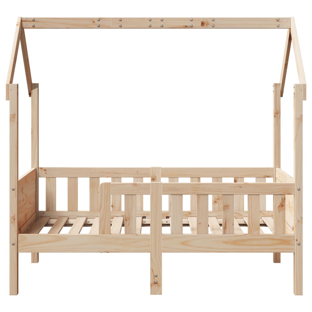 vidaXL Cama con forma de casa para niños madera maciza pino 80x160 cm