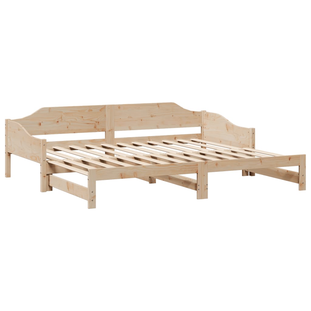 vidaXL Sofá cama nido madera maciza de pino 90x200 cm