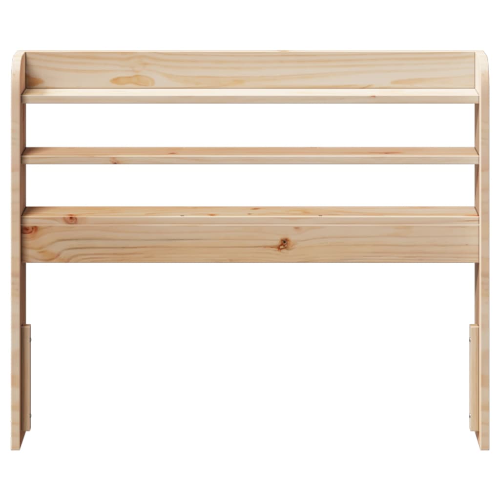 vidaXL Cabecero de cama con estantes madera maciza de pino 90 cm