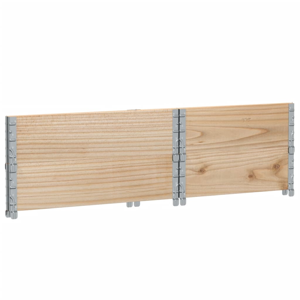 vidaXL Jardinera de madera maciza de pino 80x60 cm