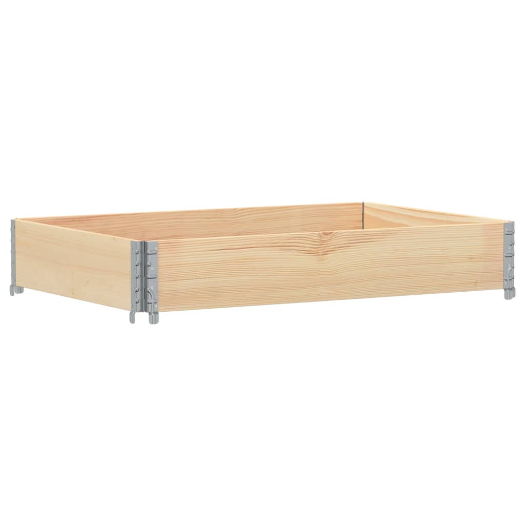 vidaXL Jardinera de madera maciza de pino 120x80 cm