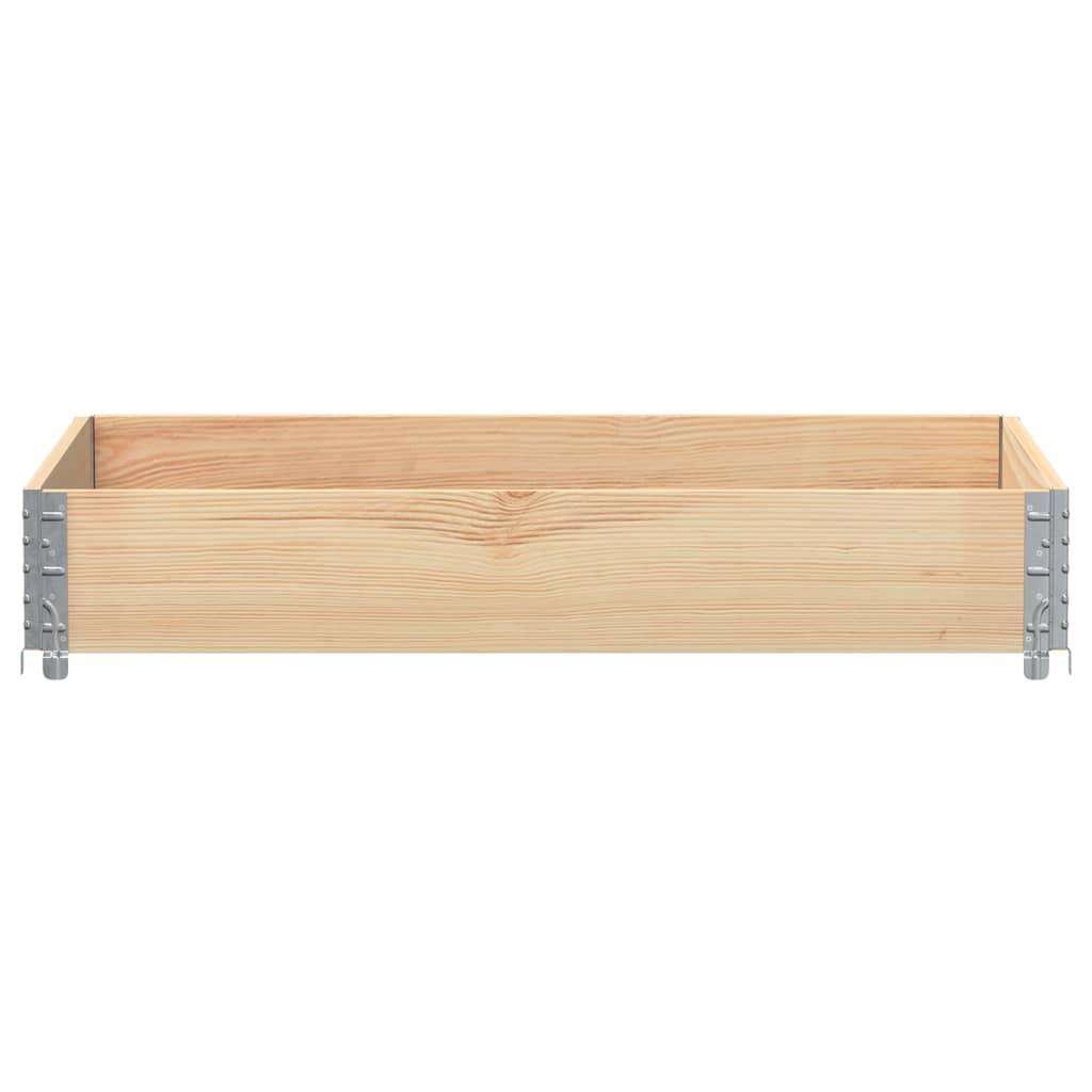 vidaXL Jardinera de madera maciza de pino 120x80 cm