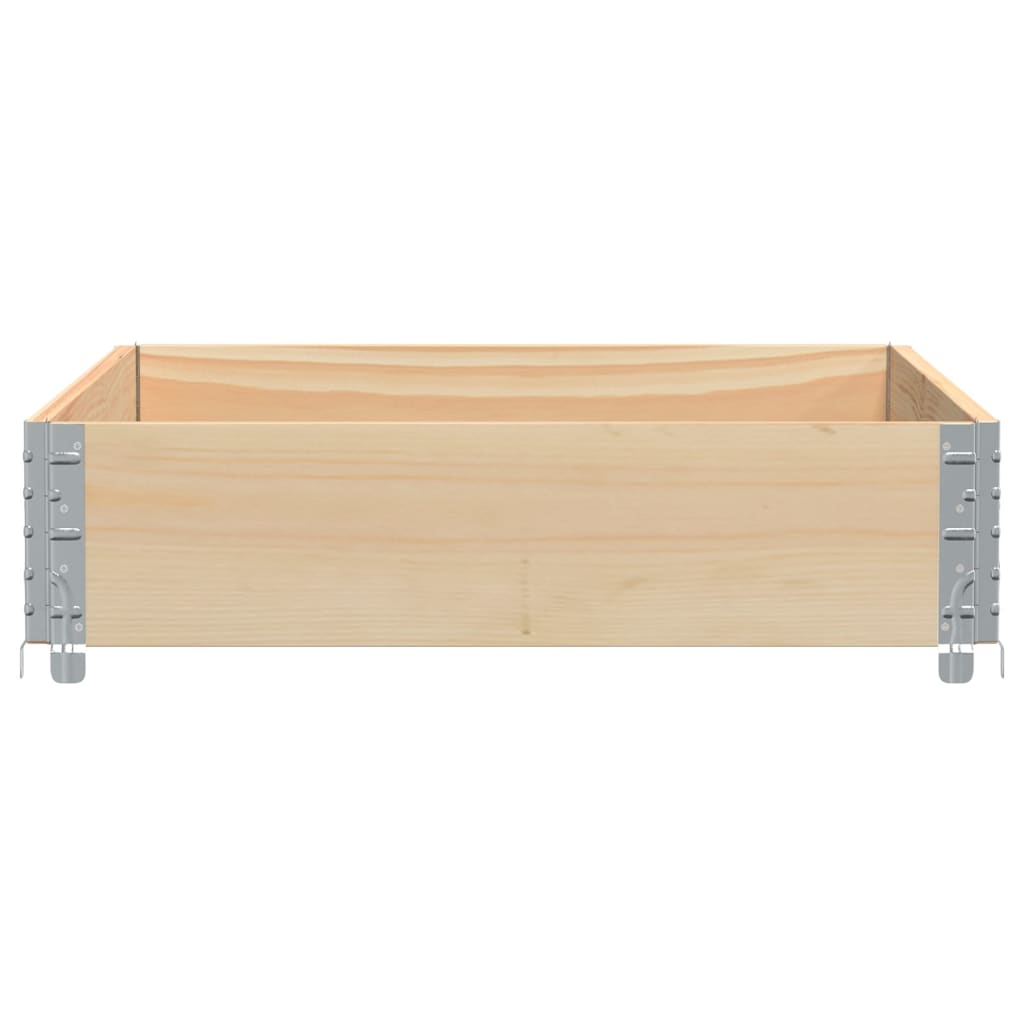 vidaXL Jardinera de madera maciza de pino 120x80 cm