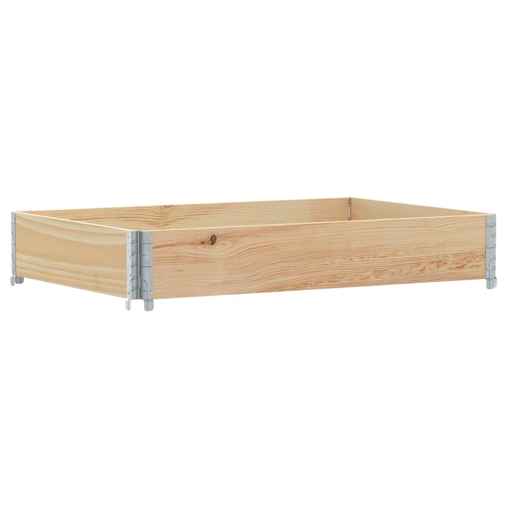 vidaXL Jardinera de madera maciza de pino 120x80 cm