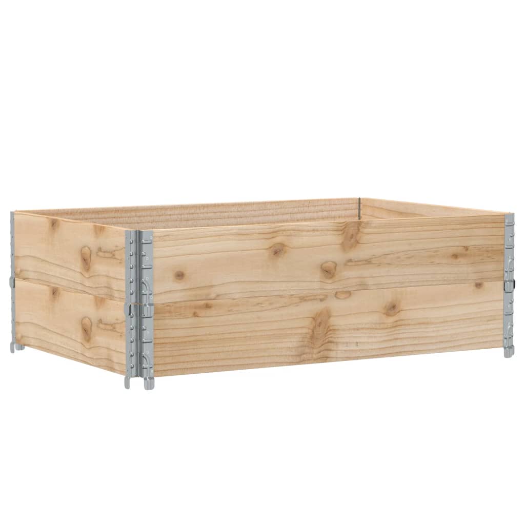 vidaXL Jardinera de madera maciza de pino 120x80 cm