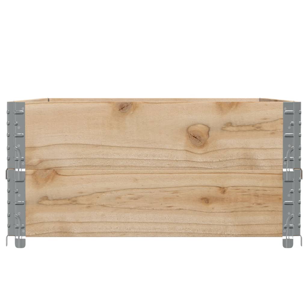 vidaXL Jardinera de madera maciza de pino 120x80 cm