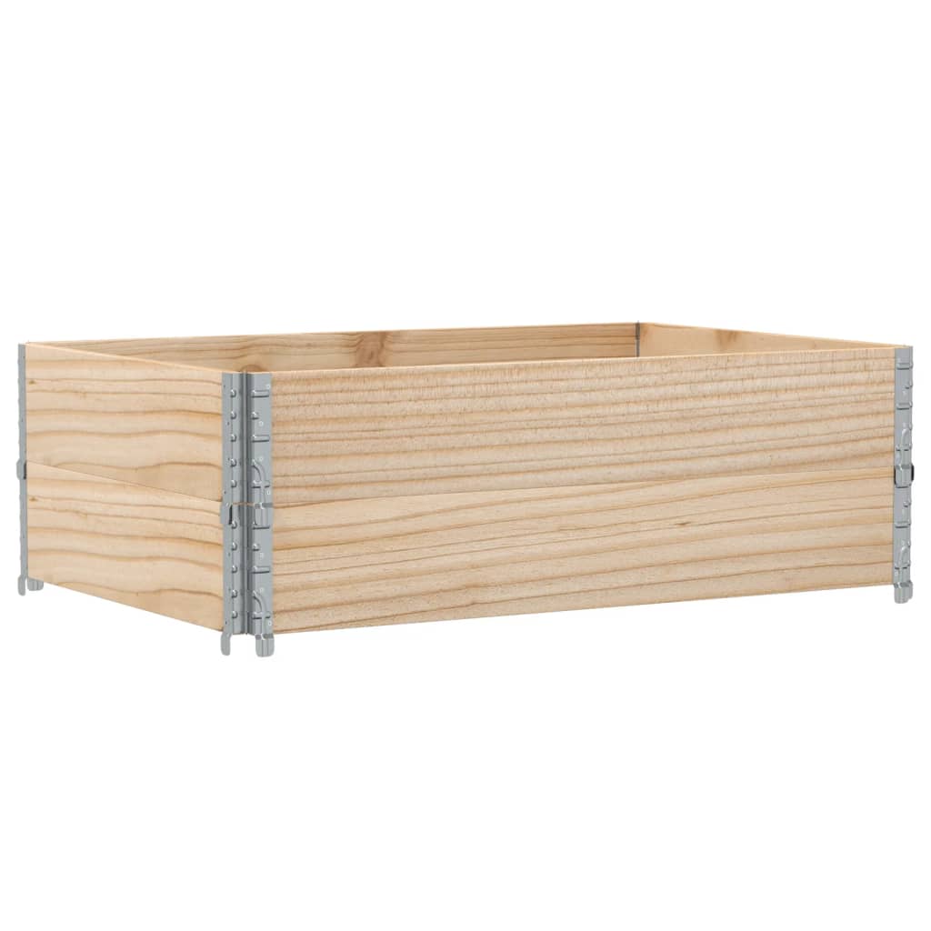 vidaXL Jardinera de madera maciza de pino 120x80 cm