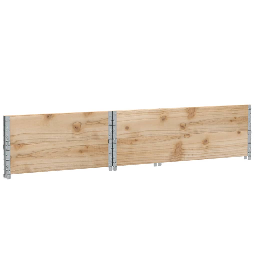 vidaXL Jardinera de madera maciza de pino 120x80 cm