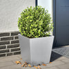 vidaXL Jardinera de acero galvanizado 40x40x40 cm