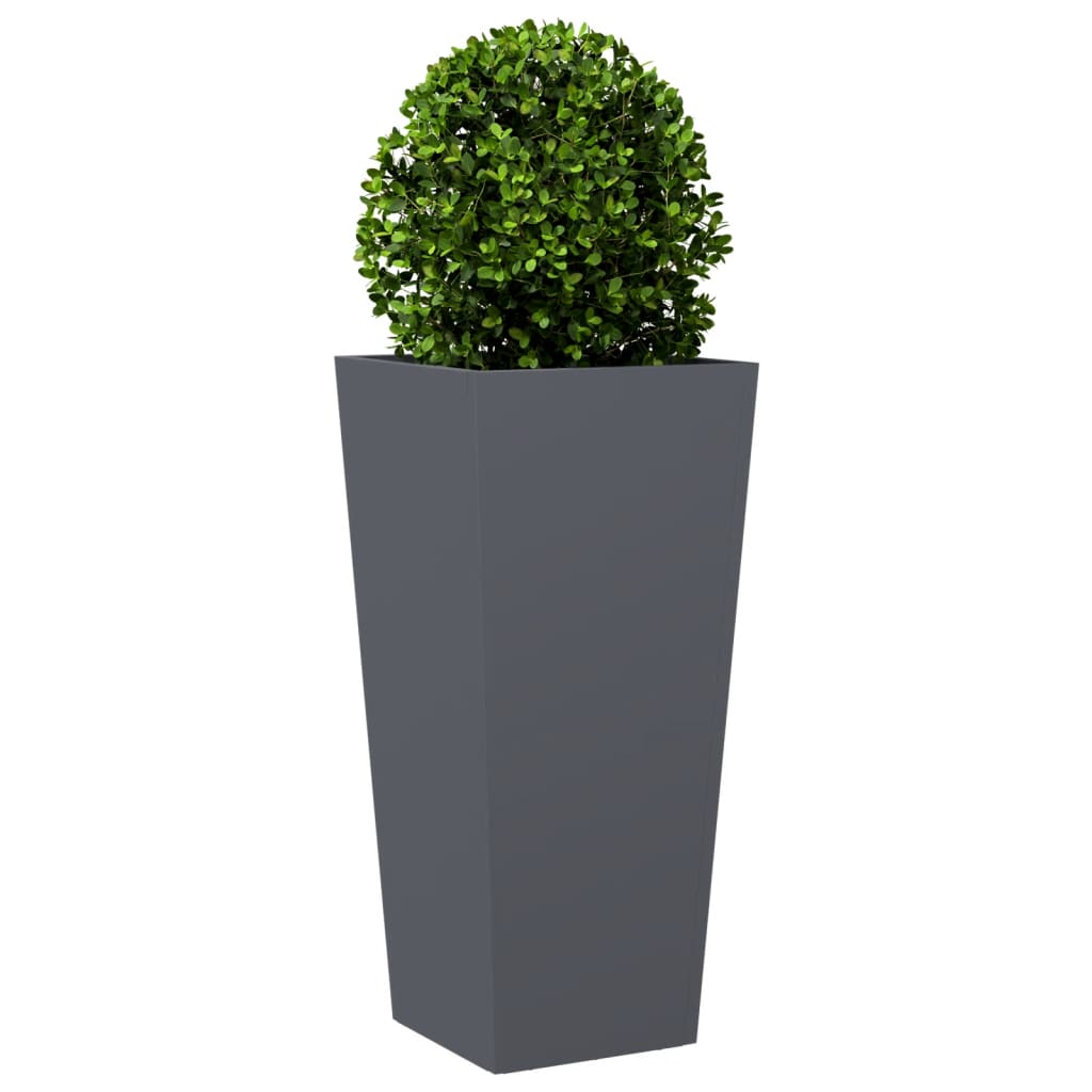 vidaXL Jardinera hexagonal acero antracita 35x35x75 cm