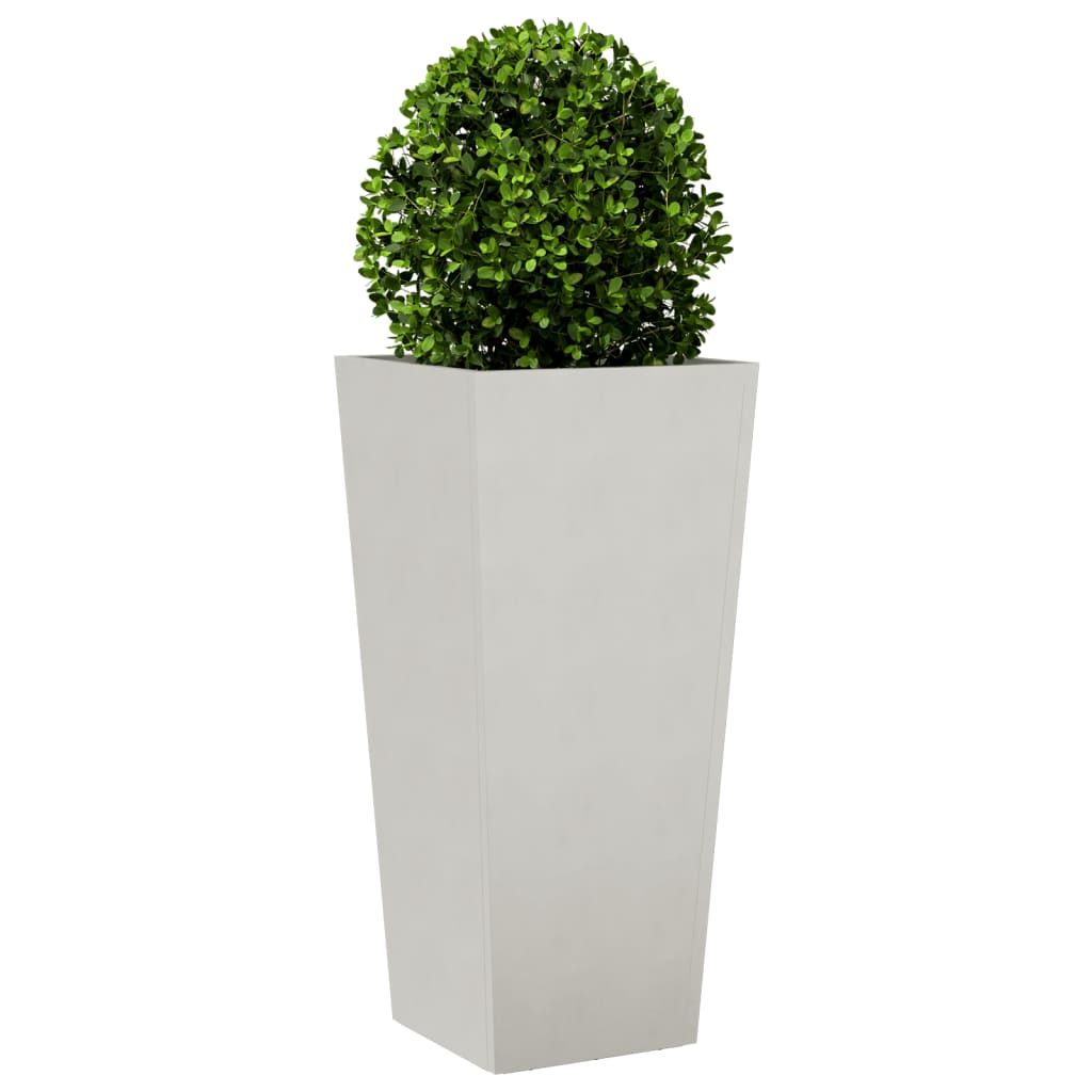 vidaXL Jardineras 2 uds acero inoxidable 35x35x75 cm